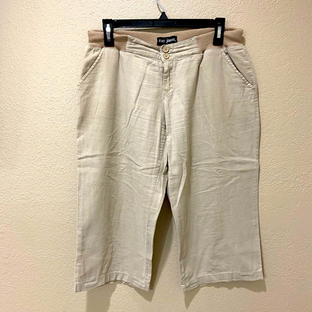 🔴 Me Jane woman linen capris size 11